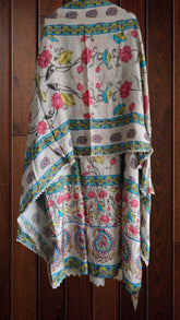 Muslin   crochia lacing  work  Digital Print suit